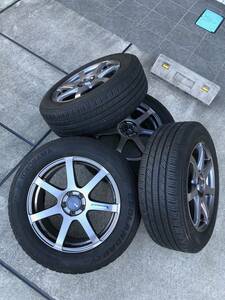 中古品　ENKEI パフォーマンスライン・225/60R17 99H　タイヤ4点セット　注目！！９９円スタート！