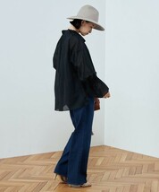 飯豊まりえさん着用♪ Rie Miller 【RM denim】 2023awモデル センタープレスハイウエストデニム ワイドバギー　L　新品　定価¥16500_画像3