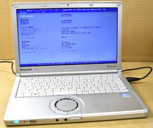 起動確認のみ(ジャンク扱い) パナソニック CF-NX2MENBP CPU:Core i7-3520M RAM:8G HDD:無し (管:KP090