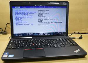 起動確認のみ(ジャンク扱い) レノボ ThinkPad E530 CPU:Core i5-3210M RAM:4G HDD:500G (管:KP036