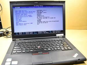 起動確認のみ(ジャンク扱い) レノボ ThinkPad T430 CPU:Core i5-3320M RAM:4G HDD:320G (管:KP012 