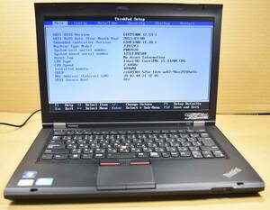 起動確認のみ(ジャンク扱い) レノボ ThinkPad T430 CPU:Core i5-3320M RAM:4G HDD:320G (管:KP042　 