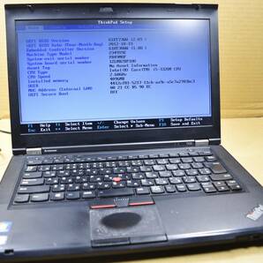 起動確認のみ(ジャンク扱い) レノボ ThinkPad T430 CPU:Core i5-3320M RAM:4G HDD:無し (管:KP031の画像1