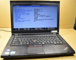 起動確認のみ(ジャンク扱い) レノボ ThinkPad T430 CPU:Core i5-3320M RAM:4G HDD:320G (管:KP026 