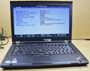 起動確認のみ(ジャンク扱い) レノボ ThinkPad T420 CPU:Core i5-2520M RAM:4G HDD: (管:KP040 