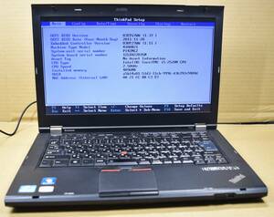 起動確認のみ(ジャンク扱い) レノボ ThinkPad T420 CPU:Core i5-2520M RAM:4G HDD:250G (管:KP055