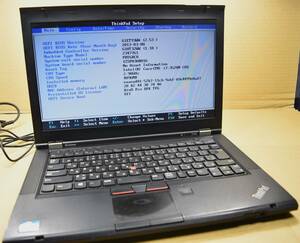 起動確認のみ(ジャンク扱い) レノボ ThinkPad T430 CPU:Core i7-3520M RAM:4G HDD:無し (管:KP010　 