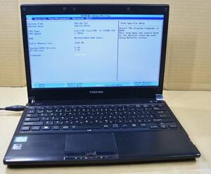 起動確認のみ(ジャンク扱い) 東芝 dynabook R732/H CPU:Core i5-3340M RAM:2G HDD:無し (管:KP081