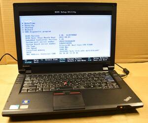 起動確認のみ(ジャンク扱い) Lenovo ThinkPad SL410 CPU:Celeron T3500 RAM:2G HDD:無し (管:KP088