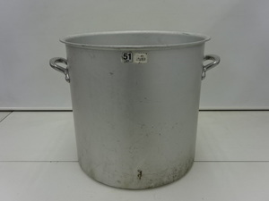 1184 * HOKUA Mystar aluminium size trunk 100L 51cm ho ka Meister aluminium stockpot business use kitchen equipment 