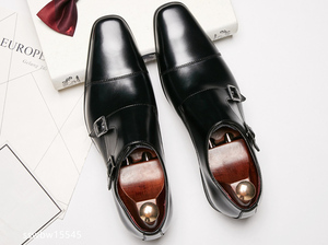 【極上美品】新品 綺麗 本革ビジネスシューズ 27.0cm 軽量底 牛革 紳士靴 超極上美品