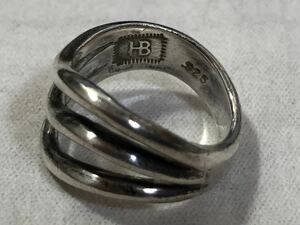 Harvey Begay Sterling Silver Wave Design Band Ring ナバホ ヴィンテージリング ハーヴィービゲイ