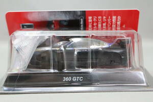 【ジャンク】京商 フェラーリ 360 GTC マットブラック（フェラーリ ミニカーコレクション4）1/64スケール