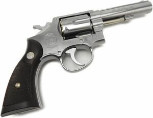 マルシン ガスガン S&W M64 シルバー ABS チェッカー プラグリップ仕様 6mmBB Xカートリッジ リボルバー 18歳以上 4920136061682