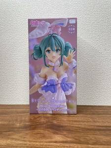 ★【未開封】 初音ミク BiCute Bunnies Figure 白うさぎ ラベンダーver. フィギュア