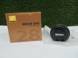 * unused goods * NIKON Nikon NIKKOR LENS Nikkor lens AF NIKKOR 28mm f/2.8D H351