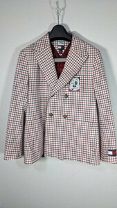 DISNEY TOMMY HILFIGER コラボ ブレザー サイズ52 ディズニー トミーヒルフィガー メンズ 柄