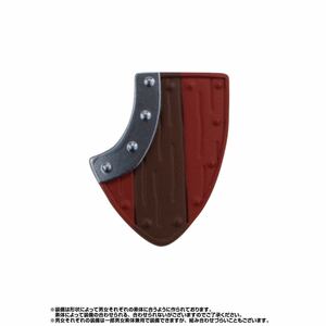 木の盾 赤＆茶 ガシャポンクエスト ブルーフォレストの試練編 オンライン限定