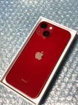 iPhone 13 mini 128GB PRODUCT RED SIMフリー 残債無 バッテリー容量87% Apple iphone13ミニ アイフォーン13ミニ ゴールドクーポン使用可_画像2