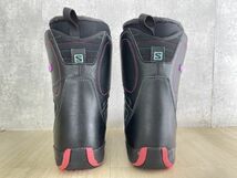 SALOMON サロモン レディース ボアブーツ 22.0cm PEARL パーツ ブラック×ピンク スノーボード スノボ シューズ / 55454_画像4