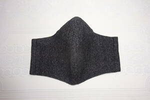 Негабаритный размер 18 × 30㎝ черный шерстяной джинсовый нос с проволокой 3L Большой размер мега большой размер внутренней маски ручной работы ручной работы