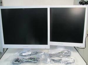 アイ・オー・データ LCD-AD173SESW 17インチスクエア 液晶モニター 二台 動作品