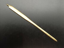 日本刀装具　笄　鶉の図　絵金　細工　金工品　銅製　刀剣美術　_画像4