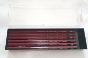 Mitsubishi Pencil с делом Uni 4B, 2B и HB каждый, набор из 6