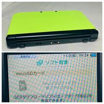 ★1円～ 美品 動作確認済 New NINTENDO 3DSLL 本体 ライム ブラック 任天堂 送料全国520円 ニンテンドー LIME × BLACK_画像10