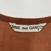 80s 90s COMME des GARCONS シアー 長袖 カットソー ブラウン コムデギャルソン シースルー ブラウス VINTAGE archive 3100250_画像5