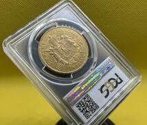 フランス 1866年A 100フラン 金貨 ナポレオン3世　有冠 PCGS鑑定済　AU58_画像5