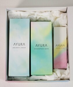 □未使用品□ アユーラ AYURA メディテーションバスt 300mL ,アロマティックウォッシュα 300mL ,アロマハンド 50g 3点セット(2821875)