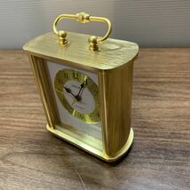 SEIKO セイコー 時計 ゴールド QUARTZ 置時計 レトロ アンティーク ヴィンテージ 雑貨 インテリア (石339_画像8