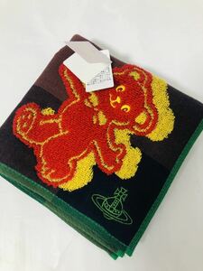 新品　ヴィヴィアンウエストウッド Vivienne Westwood タオルハンカチ ラッキーベア　オーヴ 刺繍