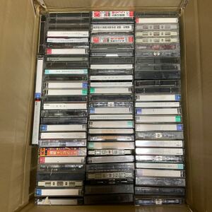 【D-22】（ジャンク品）カセットテープ 大量セット（内容:音楽オールジャンル、使用済みカセットテープなどが入ってます