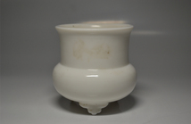 中国美術　白磁　徳化窯　在銘　香炉　香道具　中国古玩　置物　_画像3