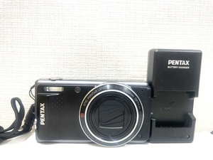 3989★PENTAX ペンタックス Optio VS20 コンパクトデジタルカメラ 通電確認済 black ブラック 黒　充電器付き