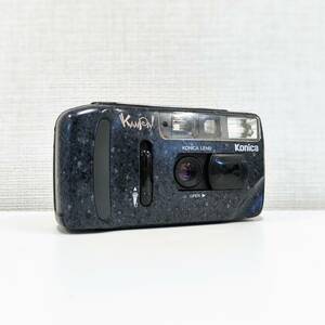 3975【外観美品☆Konica / KANPAI】コニカ トイカメラ 動作未確認 ボイスレリーズ機能◇コレクション品 現状品 レトロ コンパクトカメラ