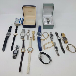 ★送料無料 腕時計 まとめ売り18点 SEIKO×2 シチズン×3 フォリフォリ オペル スウォッチ アニエスベー他 現状