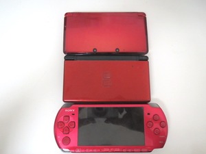 ★G1106:SONY PSP-3000 NINTENDO DSLite 3DS 動作未確認 3点 本体のみ まとめ売り ジャンク 部品取り用