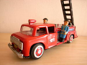 70‘sのブリキの消防車 ブリキ玩具 おもちゃ ティントイ