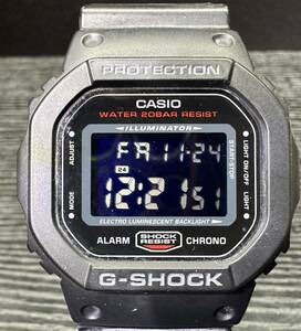 腕時計 CASIO G-SHOCK DW-5600HR 3229 PROTECTION ST.STEEL WATER RESIST 20BAR カシオ Gショック 57.62g 稼働品 5D208WA