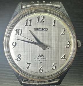 腕時計 SEIKO LM LORD MATIC 23 JEWELS 5601-9000 STAINLESS STEEL WATER RESISTANT セイコー ロードマチック 61.98g メンズ 6D123WA