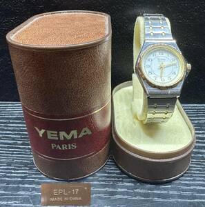 腕時計 YEMA PARIS 40 Y121A NO JEWELS 4ATM X1 1C1 91 イエマ クォーツ レディース 10D259WA
