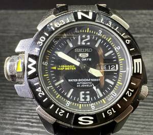 腕時計 SEIKO 5 SPORTS 7S36-02K0 AUTOMATIC 23J 200M ST.STEELI+PLASTICS セイコー 5スポーツ 自動巻 203.26g メンズ 稼働品 10D286WA