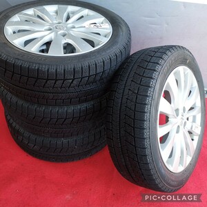 スズキ スイフト 純正 16in 6J +45 PCD100 ブリヂストンスタッドレスBLIZZAK VRX　4本セット185/55R16 バレーノ スプラッシュなど