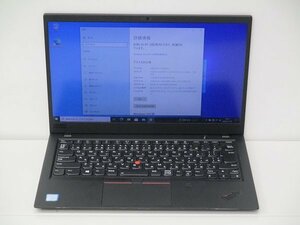 【1円スタート】Lenovo ThinkPad X1 Carbon 6th Gen 20KGA00SJP Core i5 8250U 1.6Ghz 8GB 256GB(SSD) 14インチ FHD(1920×1080) Windows10