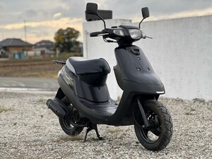 ヤマハ アプリオ 4LV 黒 エアフィルター インマニ キャブ交換済み バッテリー上がり 人気のタイプ2 希少 50cc 原付