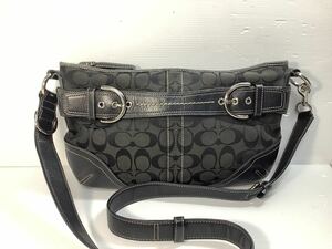 [K-2023]COACH signature * black Coach shoulder bag * lady's shoulder .. selling out!