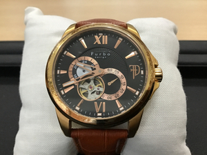 【中古】Furbo design フルボデザイン メンズ腕時計 自動巻き AT F9007 裏スケルトン